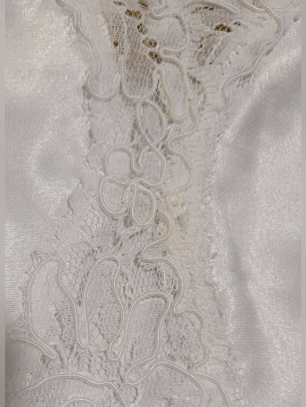 Vintage Victoria's Secret Gold Label Lace Nightgown Slip Dress White Size Small - Picture 14 of 15